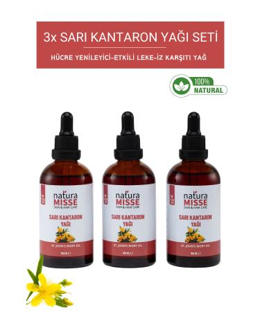 naturamisse 3 St. John's Wort Oil (3x100 Ml) Pure St. John's Wort Oil