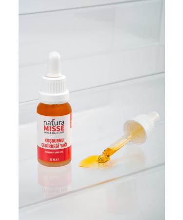 naturamisse Rosehip Seed Oil 20 ml Anti-Blemish and Anti-Aging Cold Pressed Pure Skin Oil - Buy Online on GoSupps.com