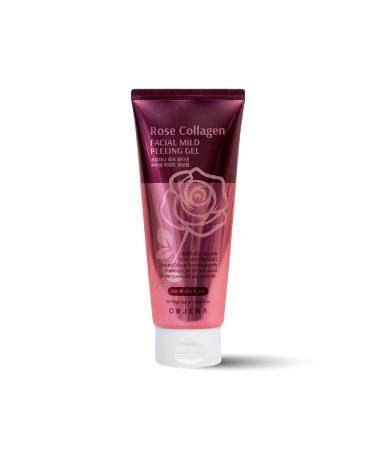 Orjena Rose Collagen Facial Mild Peeling Gel - Anti-Wrinkle and Anti-Aging Peeling Gel-180ml - Buy Online on GoSupps.com