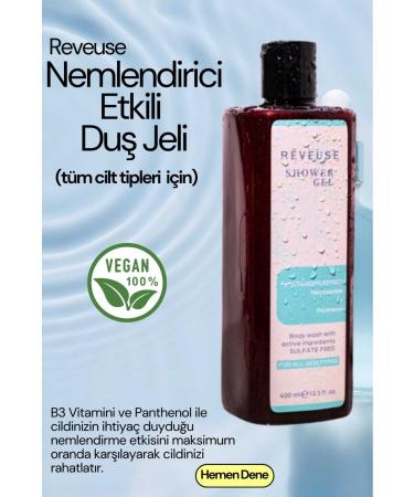 Reveuse Moisturizing Nourishing Effective Eczema Reliever Special Shower Gel for Dry Oily and Dry Skin 400ml - Buy Online on GoSupps.com