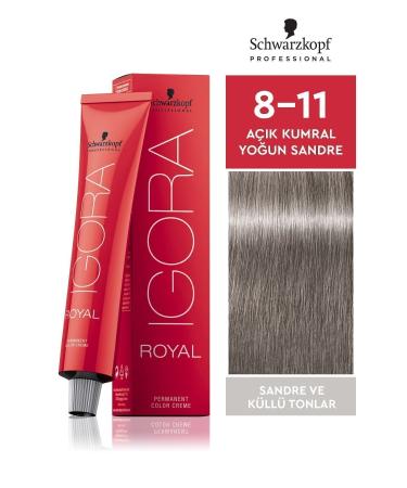 Igora Royal Ash Tones 8-11 Light Blonde Intense Sandre Hair Dye 60ml