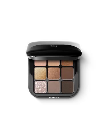KIKO New Glamour Multi Finish Eyeshadow - Matte & Shimmer & Metallic Finish Intensely Pigmented Eyeshadow Palette 2.5GR