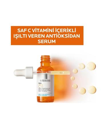 La Roche Posay Pure Vitamin C10- Vitamin C Brightening Serum- 30ml - Buy Online on GoSupps.com