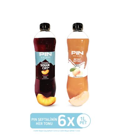 Pin Every Shade of Peach-Peach Flavored Iced Tea & White Peach-Sugar-Free & Calorie-Free 6 Pieces X 1 Liter