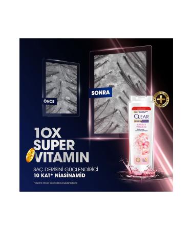 Clear Anti-Dandruff Impressive Nourishing Shampoo Soft Shiny Cherry Blossom Essence 600 ml X3 - Buy Online on GoSupps.com