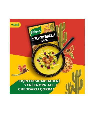 Knorr Spicy Cheddar Soup for 4 People 74g x5 - Buy Online on GoSupps.com
