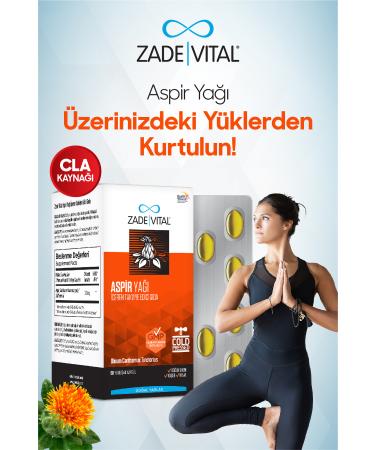 Zade Vital Safflower Oil 60 Capsules