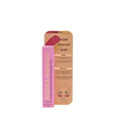 Revolution Blush & Highlighter Stick Mauve Glow - Buy Online on GoSupps.com