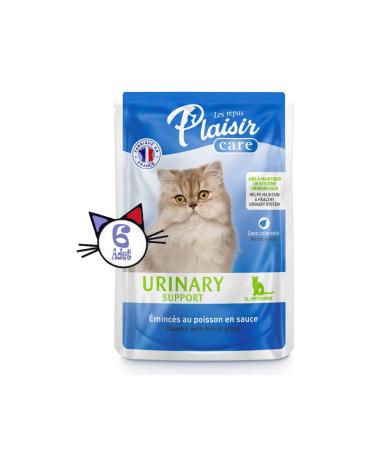 Plaisir Care 85gr Pouch Urinary Support - Urinary System Support 6pcs Wet Cat Food - Buy Online on GoSupps.com