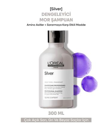 L'oreal Professionnel Serie Expert Silver Color Balancer for Very Light Blonde Grey and White Hair M