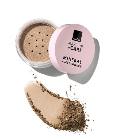 Avon Make Up + Care Mineral Loose Powder Foundation Light Medium