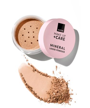 Avon Make Up + Care Mineral Loose Powder Foundation Light