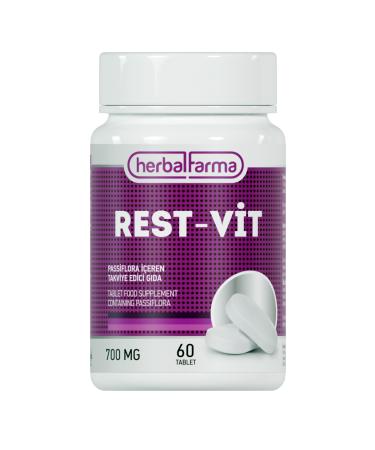 Herbalfarma Stress Reducing and Sleep Quality Improving Natural Supplement - Comfortable Sleep with Passionflower - 60 Tablets - Buy Online on GoSupps.com