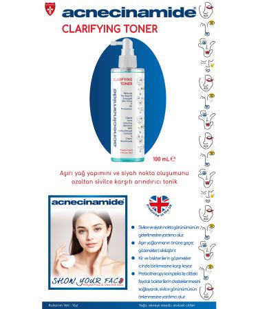 Acnecinamide Clarifying Toner - Anti-acne purifying toner that reduces oil production and blackhead formation - Buy Online on GoSupps.com
