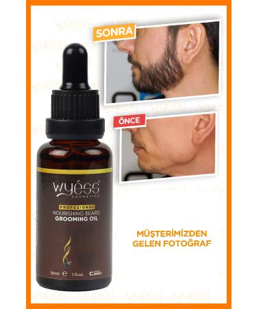 Wyess Beard and Moustache Serum for Sparse Beard and Beardlessness Contains Castor Oil 35 Special Oil Formula