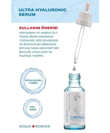 Acqua Perfection Ultra Intensive Moisturizing Plumping Effect Anti-Wrinkle 3% Hyaluronic Serum 30ml - Buy Online on GoSupps.com