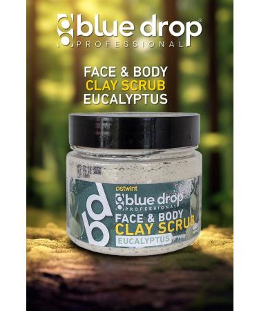 BLUE DROP Clay Face and Body Scrub Eucaliptus 480 ml - Buy Online on GoSupps.com