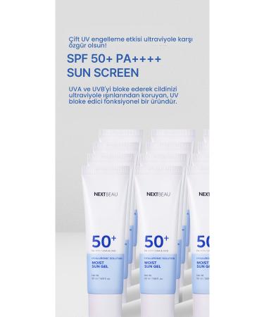 NEXTBEAU Korean Cosmetics Extra Moisturizing Non-Scratching Hyaluronic Acid Sunscreen Spf50 Pa