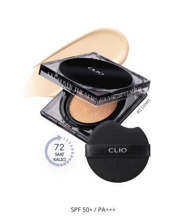 CLIO Permanent Concealer Cushion Kill Cover The New Foundation Cushion Refill (3 LINEN) Spf50 Pa