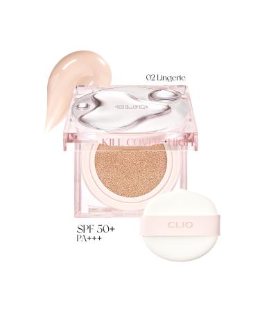 CLIO Intense Moisture and Shine Cushion Kill Cover High-glow Cushion Spf50 Pa (2 LINGERIE)