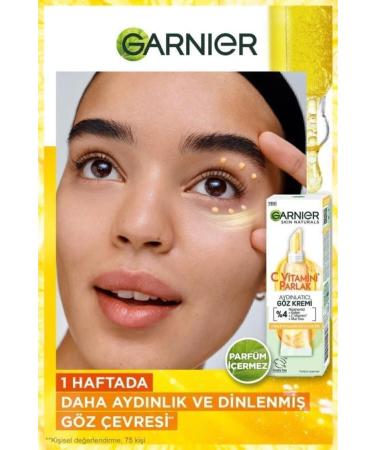 Garnier Vitamin C Brightening Eye Cream 15ml + Garnier Mug - Buy Online on GoSupps.com