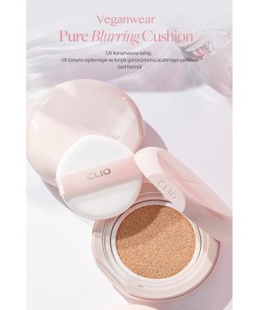 CLIO Blur Effect Vegan Cushion CLIO Veganwear Pure Blurring Cushion+Refill SPF50+ PA+++ (3 Linen) - Buy Online on GoSupps.com