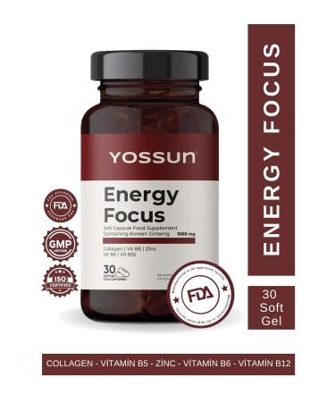 yossun ENERGY FOCUS Softgel Supplement Containing Korean Ginseng