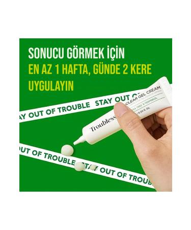 Troubless Clear Gel Cream Anti-Acne and Pimple Soothing Gel Cream 15 ml - Buy Online on GoSupps.com