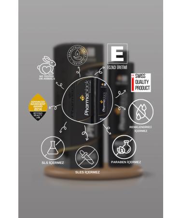 Pharmablack Anti Hair Loss Shampoo Anagain Phtokertatin BIOTIN Olive Leaf Horse Chestnut 250 ml 2pcs - Buy Online on GoSupps.com