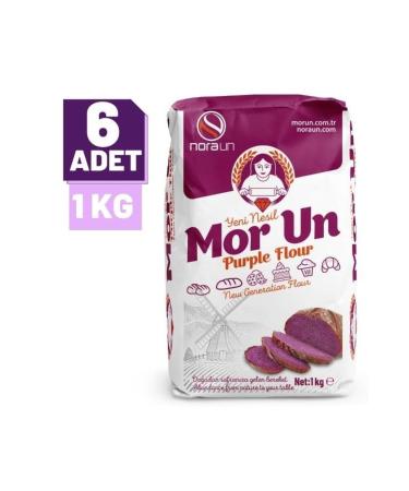 NORA FLOUR Purple Flour 1 Kg 6 Pieces (VEGAN) - Buy Online on GoSupps.com