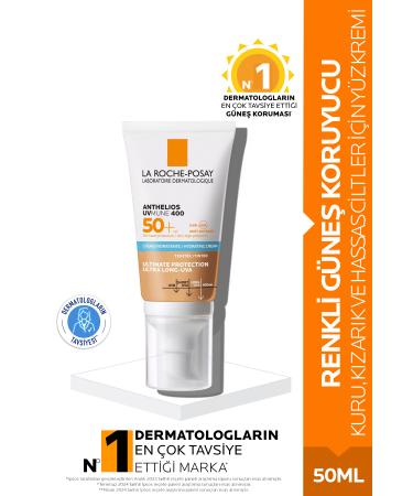 La Roche Posay Anthelios Uvmune Spf 50 High Protection Tinted Face Sunscreen for Sensitive Skin