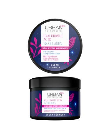 Urban Care Hyaluronic Acid & Collagen Intensive Night Hair Care Mask for Dry and Lifeless Hair 230 Ml-vegan - Buy Online on GoSupps.com