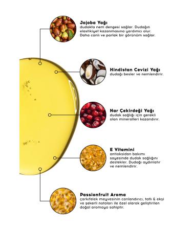 Cream Co. Lip Oil Gloss | Lip Gloss Moisturizing Lip Oil | Passion Fruit Flavor | Vitamin E - Buy Online on GoSupps.com