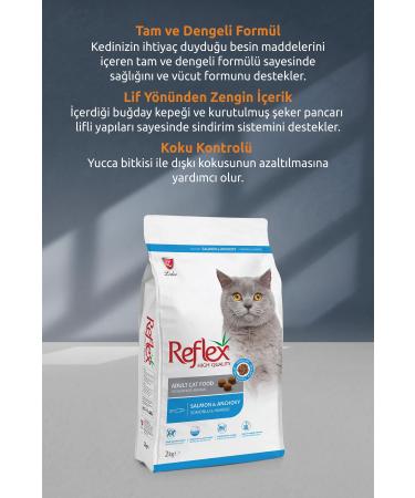 Reflex Adult Cat Food with Salmon & Anchovy 2 Kg - Buy Online on GoSupps.com