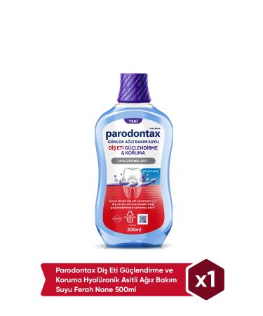 Parodontax Gum Strengthening and Protection Hyaluronic Acid Mouthwash Fresh Mint 500ml