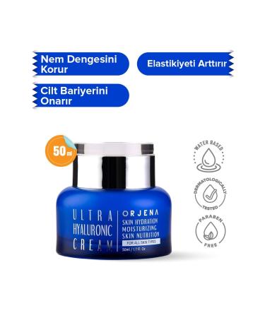 Orjena Hyaluronic Acid Nourishing and Intensive Moisturizing Face Cream Ultra Hyaluronic Cream 50ml - Buy Online on GoSupps.com