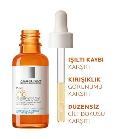 La Roche Posay Pure Vitamin C10- Vitamin C Brightening Serum- 30ml - Buy Online on GoSupps.com