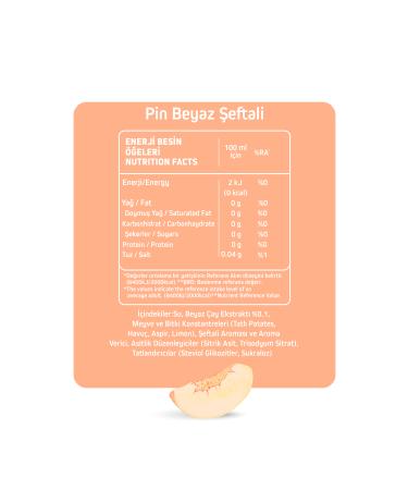 Pin White Peach White Tea Special Series - Sugar Free & Calorie Free 1 Liter X 6 Pieces - Buy Online on GoSupps.com