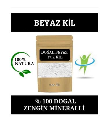 EMS AVM WHITE CLAY NATURAL FACE MASK WHITE CLAY MASK WHITE POWDER CLAY 100 GR.