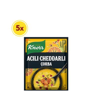 Knorr Spicy Cheddar Soup for 4 People 74g x5