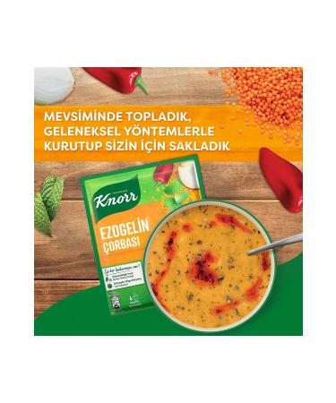 Knorr Spicy Cheddar Soup 74g + Ezogelin 74g + Chicken Vermicelli 51g + Lentil 76g + Mother Daughter 70g - Buy Online on GoSupps.com