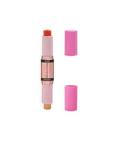Revolution Blush and Highlighter Stick Coral
