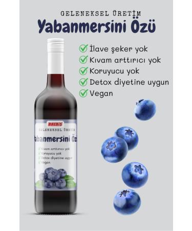 Balbis Natural Blueberry Extract 250 cc - Pure and Vegan