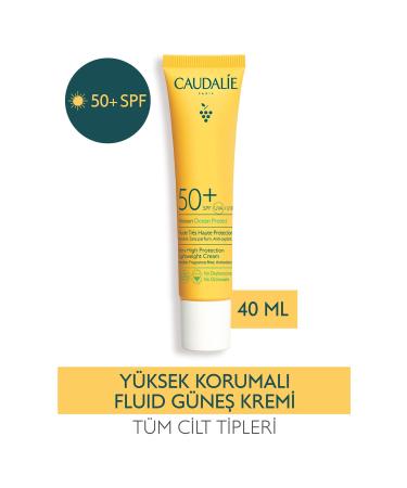 Caudalie Vinosun Spf50+ Ocean Protect Sunscreen Cream 40 Ml
