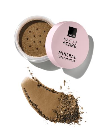 Avon Make Up + Care Mineral Loose Powder Foundation Deep