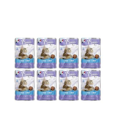 Plaisir 100gr Pouch Trout And Shrimps Trout Meat 8pcs Cat Food