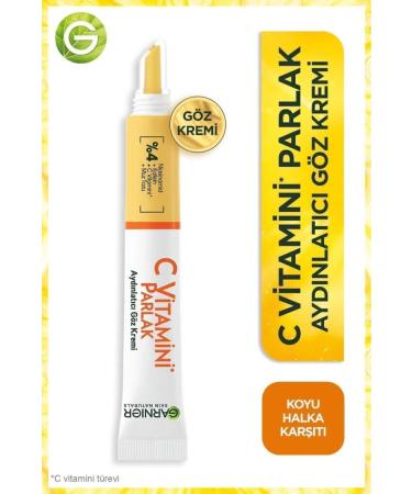 Garnier Vitamin C Brightening Eye Cream 15ml + Garnier Mug - Buy Online on GoSupps.com