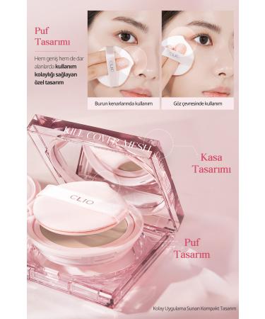 CLIO Intense Moisture and Shine Cushion Kill Cover Mesh Glow Cushion Refill Spf50 Pa (3 LINEN) - Buy Online on GoSupps.com
