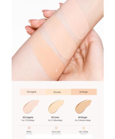 CLIO Blur Effect Vegan Cushion CLIO Veganwear Pure Blurring Cushion+Refill SPF50+ PA+++ (4 Ginger) - Buy Online on GoSupps.com