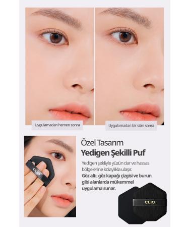 CLIO Matte Finish Covering Cushion Clio Kill Cover Fixer Cushion+Refill SPF50+/PA+++ (03/Linen) - Buy Online on GoSupps.com